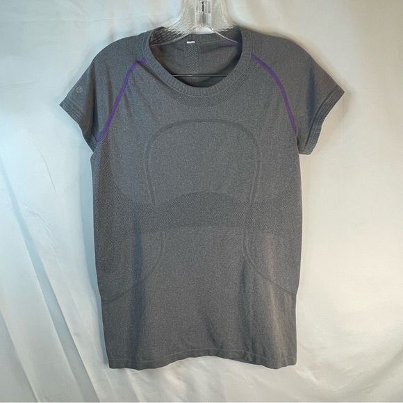 lululemon athletica Tops - Grey and purple LULULEMON t shirt athletic shirt